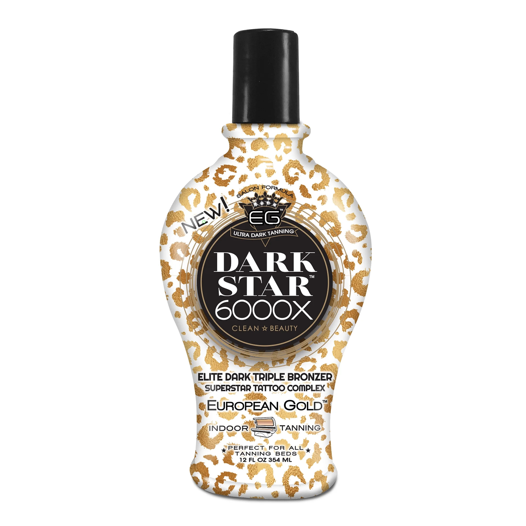 European Gold Dark Star 6000X Indoor Tanning Lotion 12 fl oz. | Walmart (US)