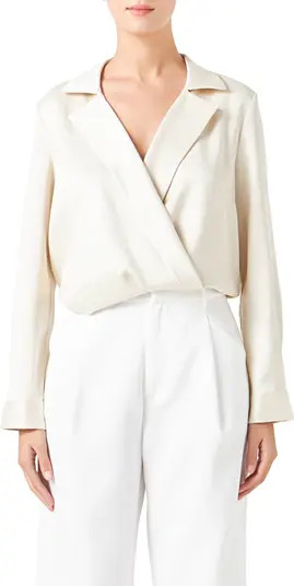 Satin Wrap Shirt | Nordstrom