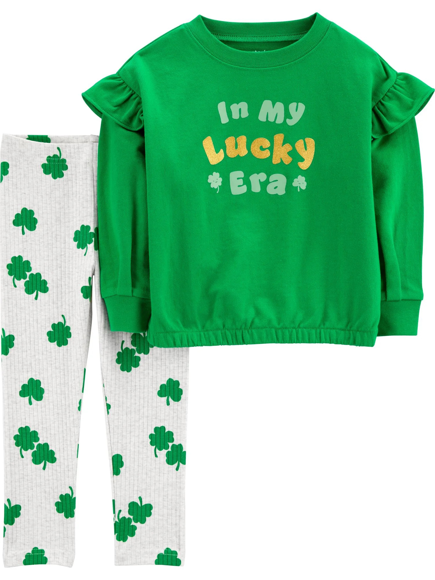 Carter's Child of Mine Toddler Girl St. Patrick's Day Outfit Set, 2-Piece, Sizes 12M-5T | Walmart (US)