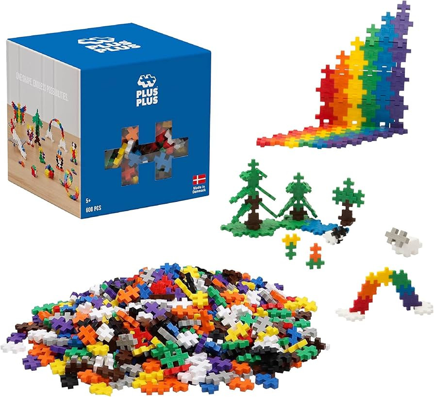 PLUS PLUS - Open Play Set - 600 Piece - Basic Color Mix, Construction Building Stem Toy, Interloc... | Amazon (US)