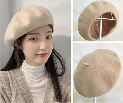 RuiChy Women Vintage French Beret Beanie Elegant Soft Stretchy Cap Lightweight Classic Solid Wint... | Amazon (UK)
