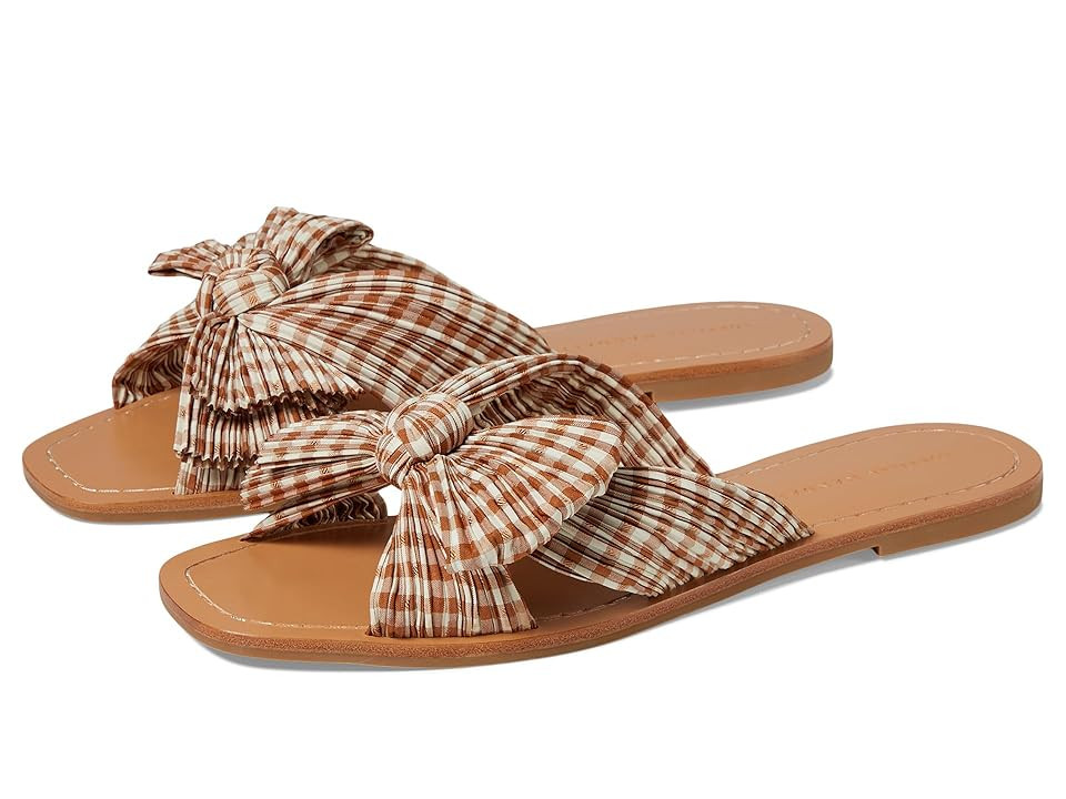 Loeffler Randall Rima Women's Sandals Brown Gingham : 6.5 B - Medium, Leather/Rubber | Zappos