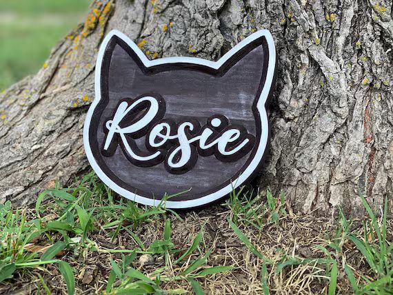 Cat Sign, Pet Name Sign, Home Decor, Cat Decor, Wall Hanging, Cat Lover, Personalized, Cat Memori... | Etsy (US)