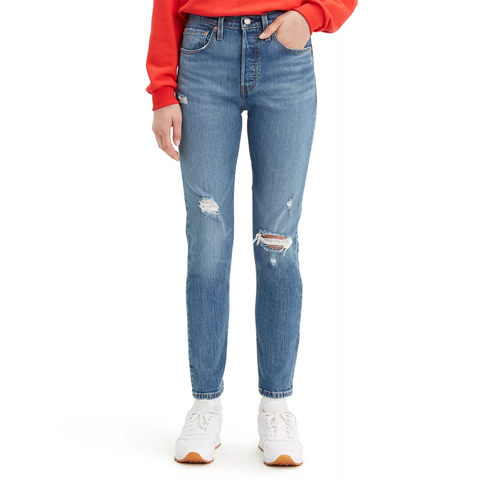 Women's Levi's 501 Skinny Jeans, Size: 27(US 4)Medium, Med Blue | Kohl's