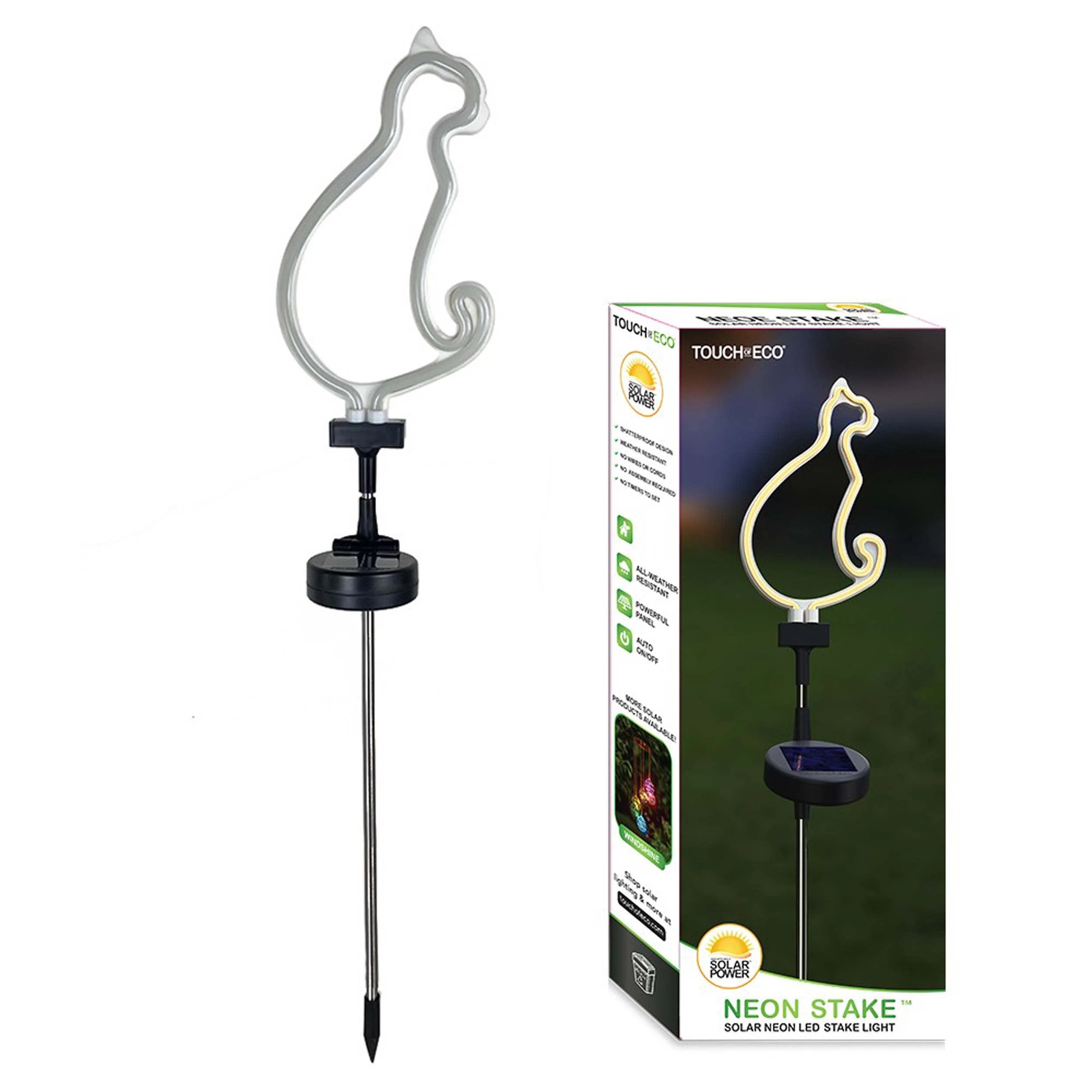Touch Of ECO Solar Powered LED Cat Silhouette Outdoor Garden D\u00e9cor Sta | Zulily