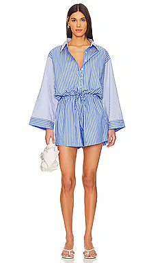 FAITHFULL THE BRAND Capaci Playsuit in Baratti Stripe With Pelosa Stripe from Revolve.com | Revolve Clothing (Global)