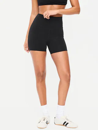 High-Waisted PowerChill Biker Shorts -- 5-inch inseam | Old Navy (US)