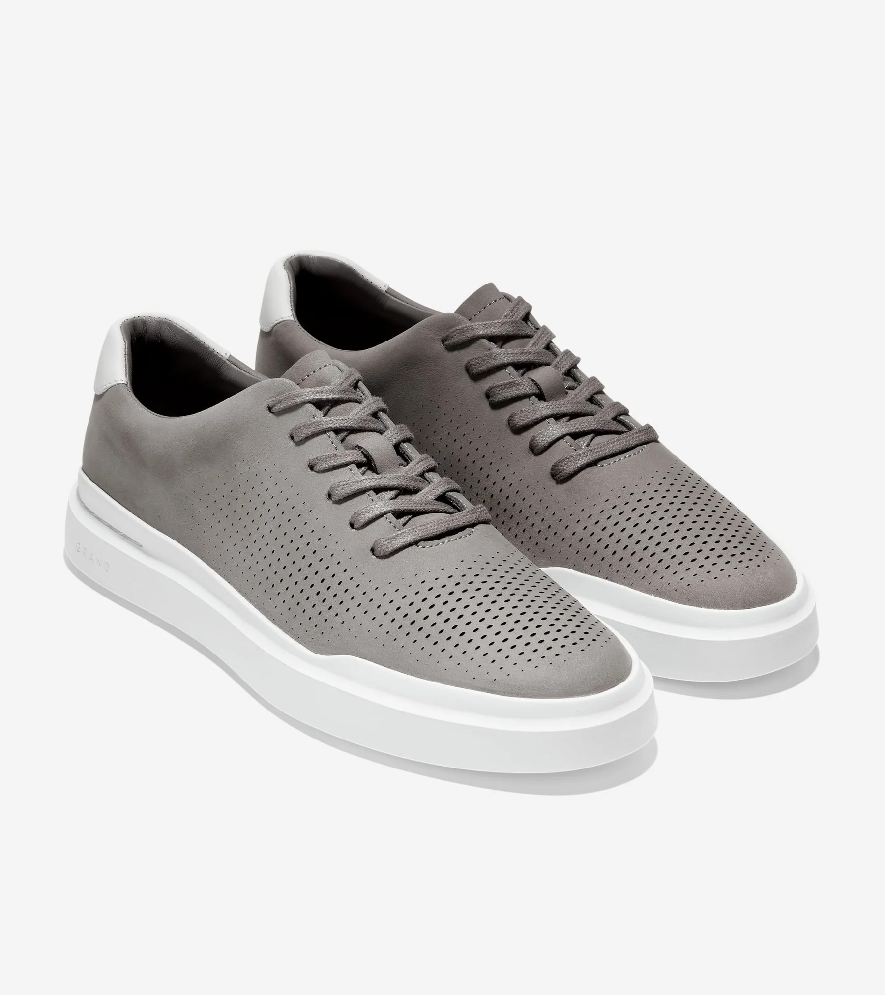 Men's GrandPrø Rally Laser Cut Sneakers in Grey | Cole Haan | Cole Haan (US)
