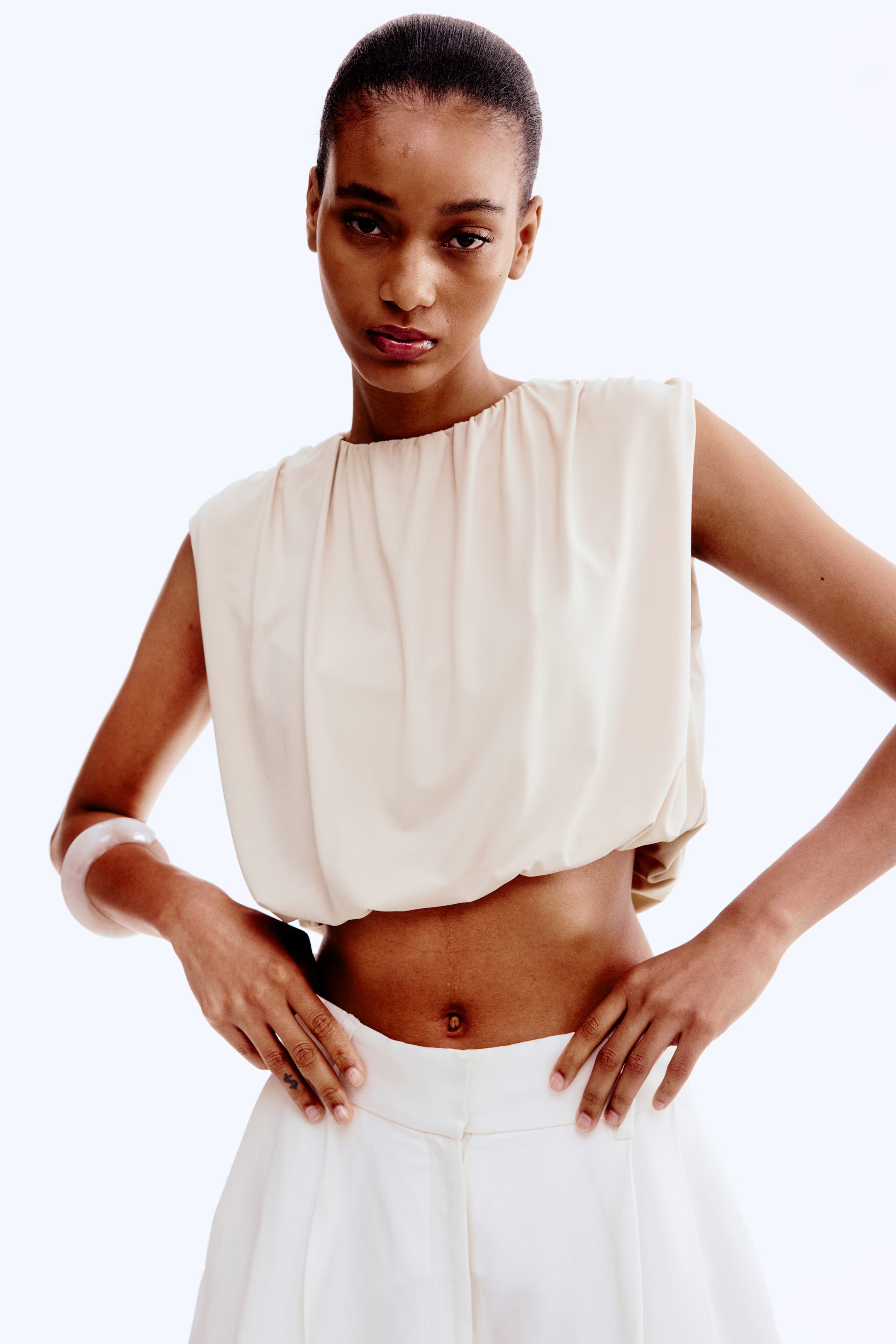 Draped cropped top | H&M (US + CA)