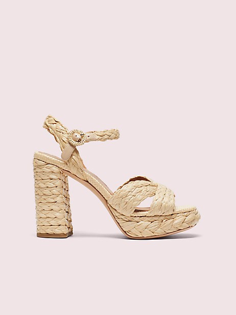 disco raffia platform sandals | Kate Spade (US)
