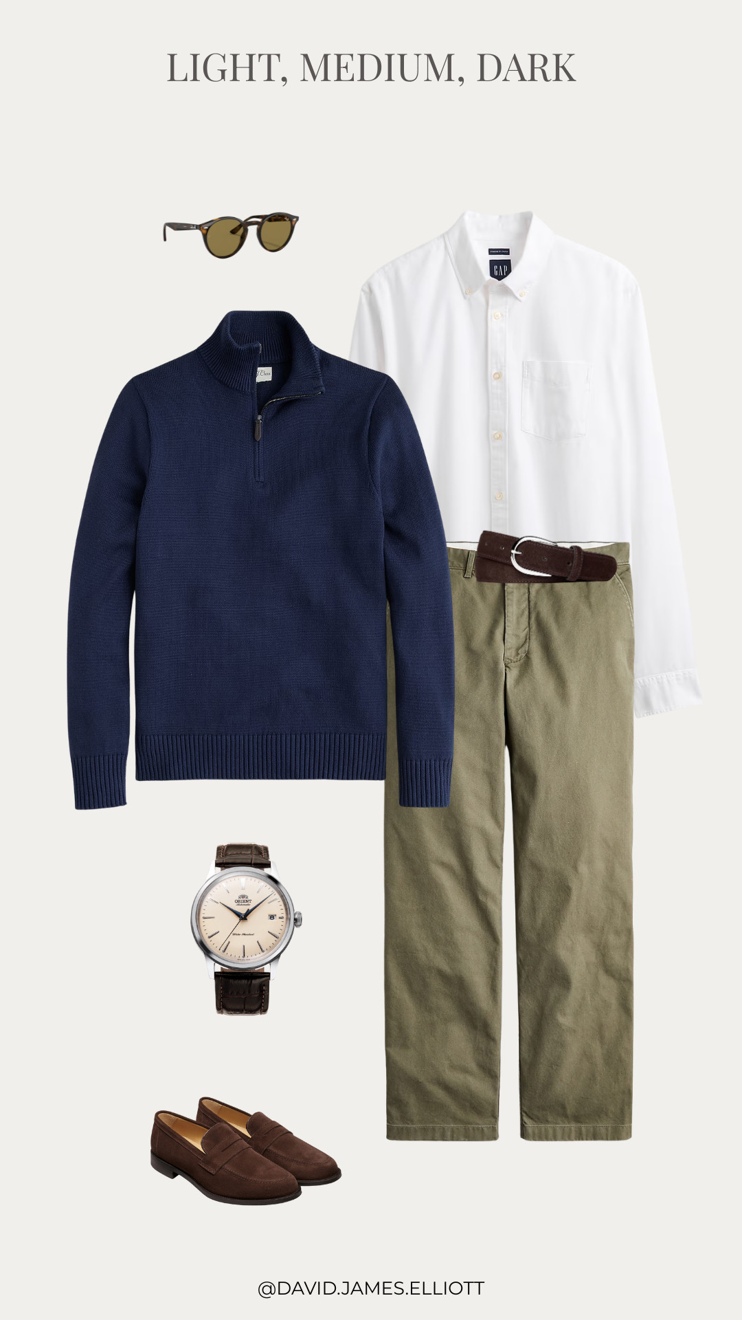 Light medium dark outfit perfect for fall at the office. 

 #LTKMens
