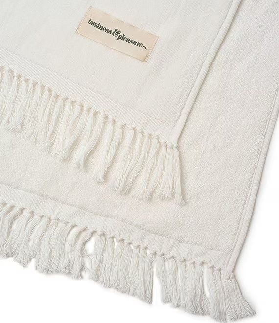 Solid Outdoor Living Collection Tassel Beach Towel | Dillard's