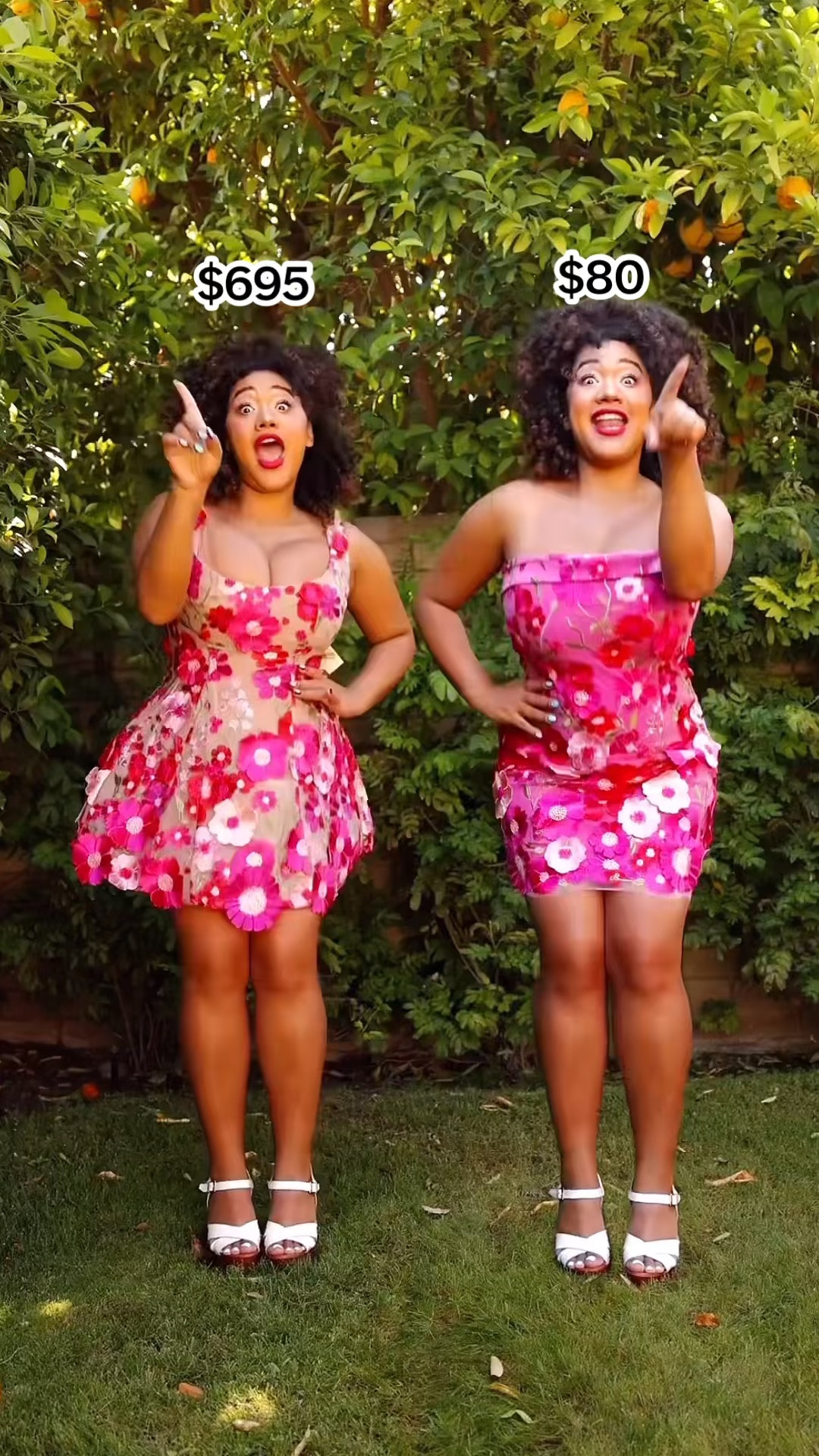 Look for less floral dresses 🌸

Sizes worn:
Pink: large / large 
Black: large / medium
White: large / large 
Colors: medium / medium
Plus size floral dresses linked for you too

Pink floral dresses, yellow floral embroidery dress, white lace floral dress & cute 3d flower dress with embroidery 