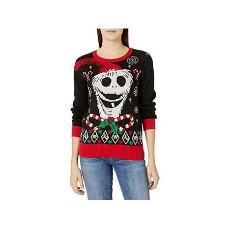 Disney Women's Ugly Christmas Sweater,, Jack Skellington/Black, Size X-Large | Walmart (US)