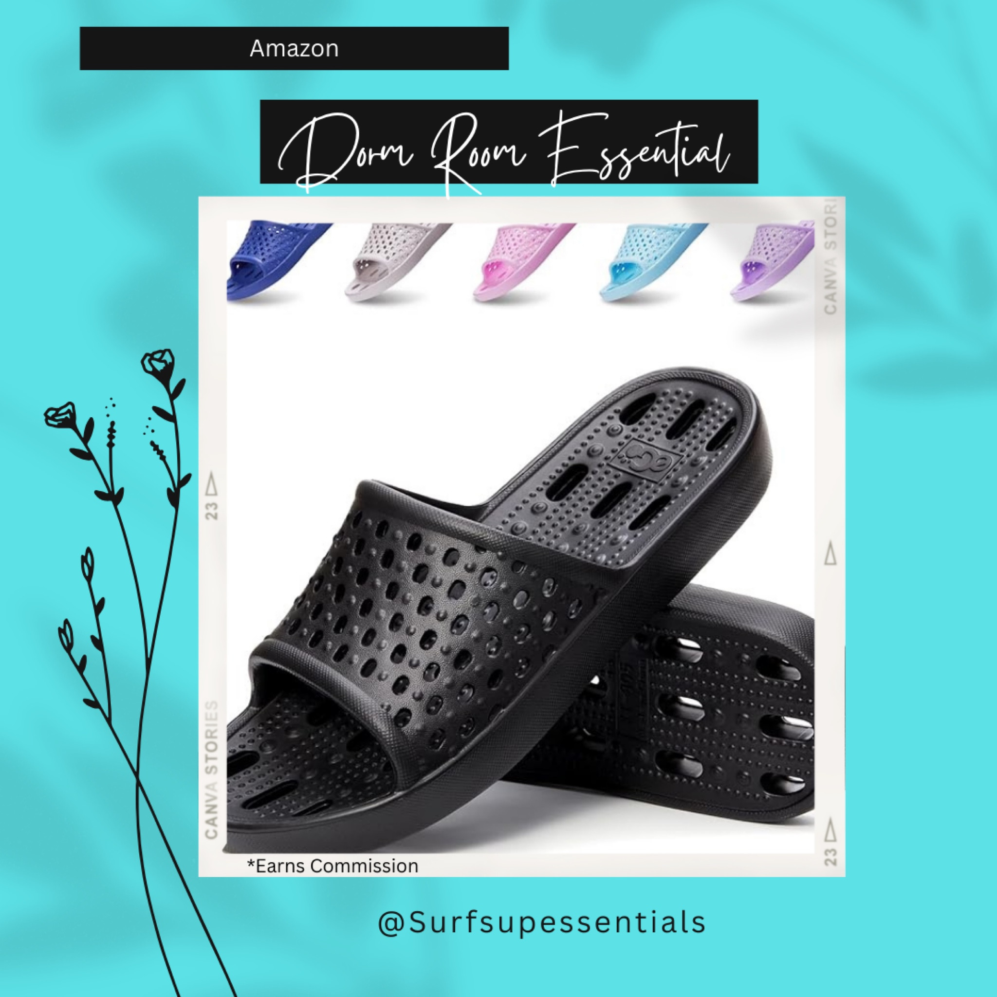 Because shared showers are just gross! Make sure to grab a pair of these! 
#college #dormroom 

#LTKBacktoSchool