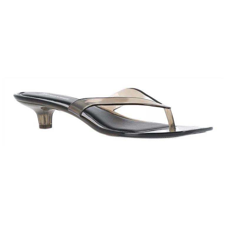 No Boundaries Women's Jelly Flip Flop Kitten Heel Sandals | Walmart (US)
