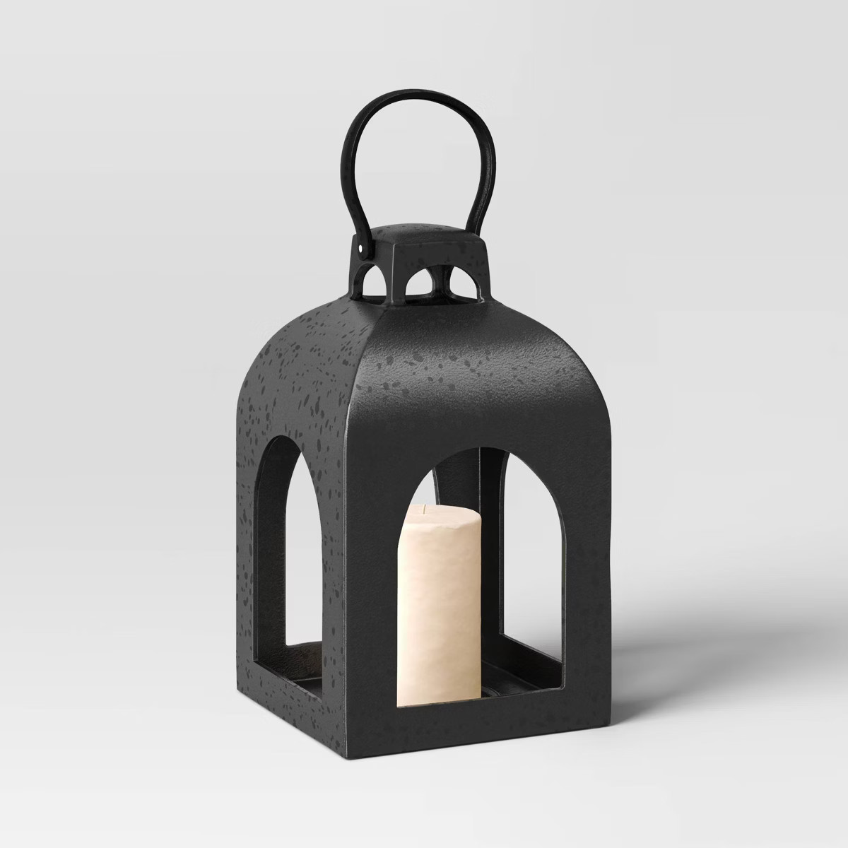 Cast Aluminum Outdoor Lantern Candle Holder Black - Threshold™ | Target