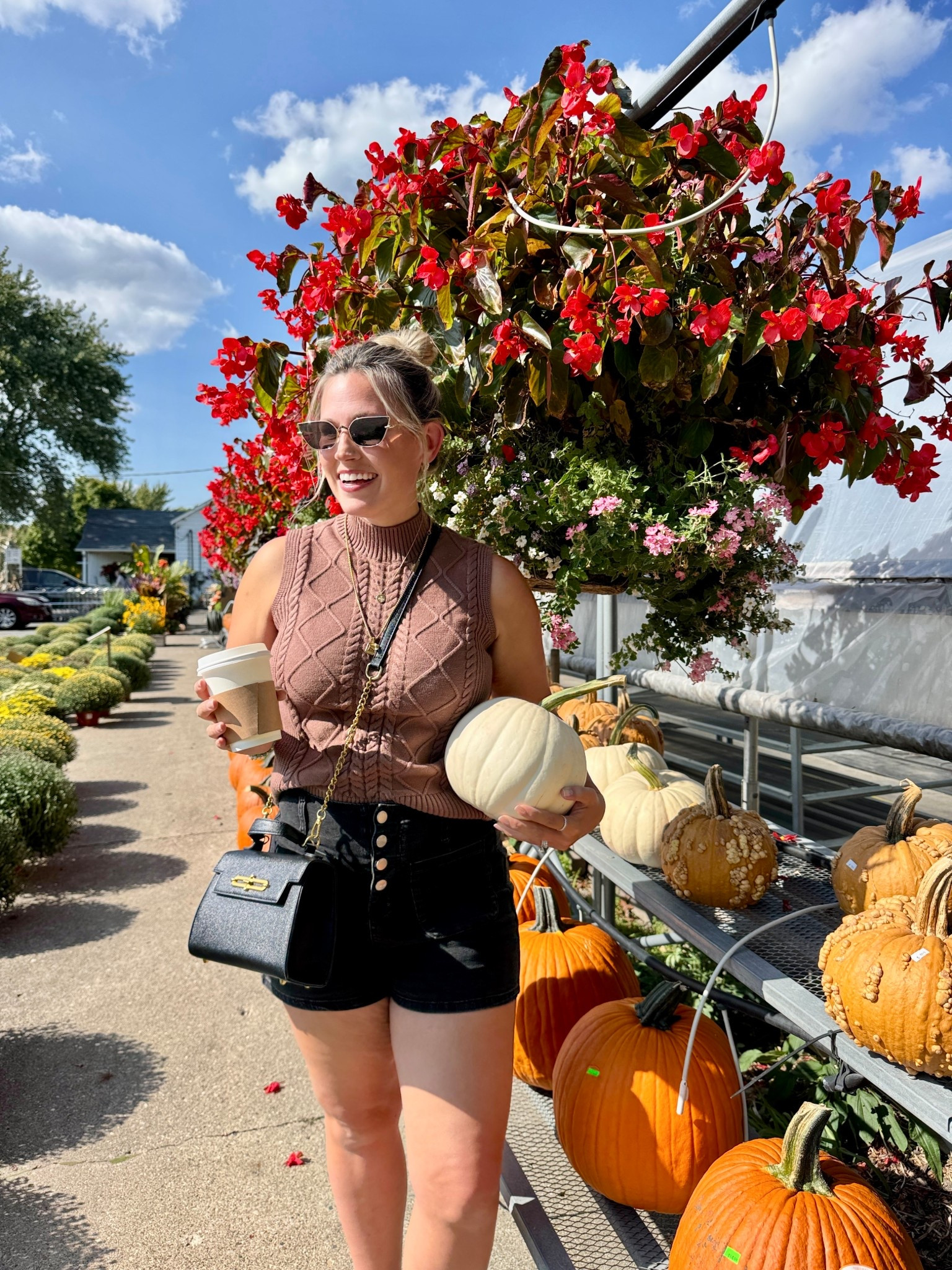 Pre fall outfit! I am wearing a small in the top and size 8 in the shorts. I’m about 150 lbs and 5’3”! 

#LTKStyleTip #LTKSeasonal #LTKFallSale