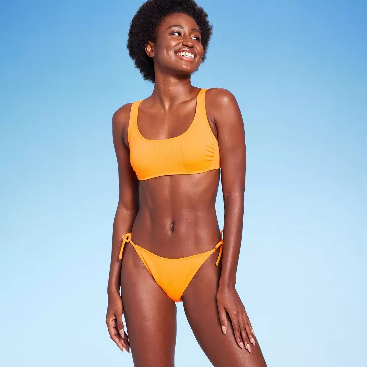 Women's Ribbed Bralette Bikini Top - Wild Fable™ | Target