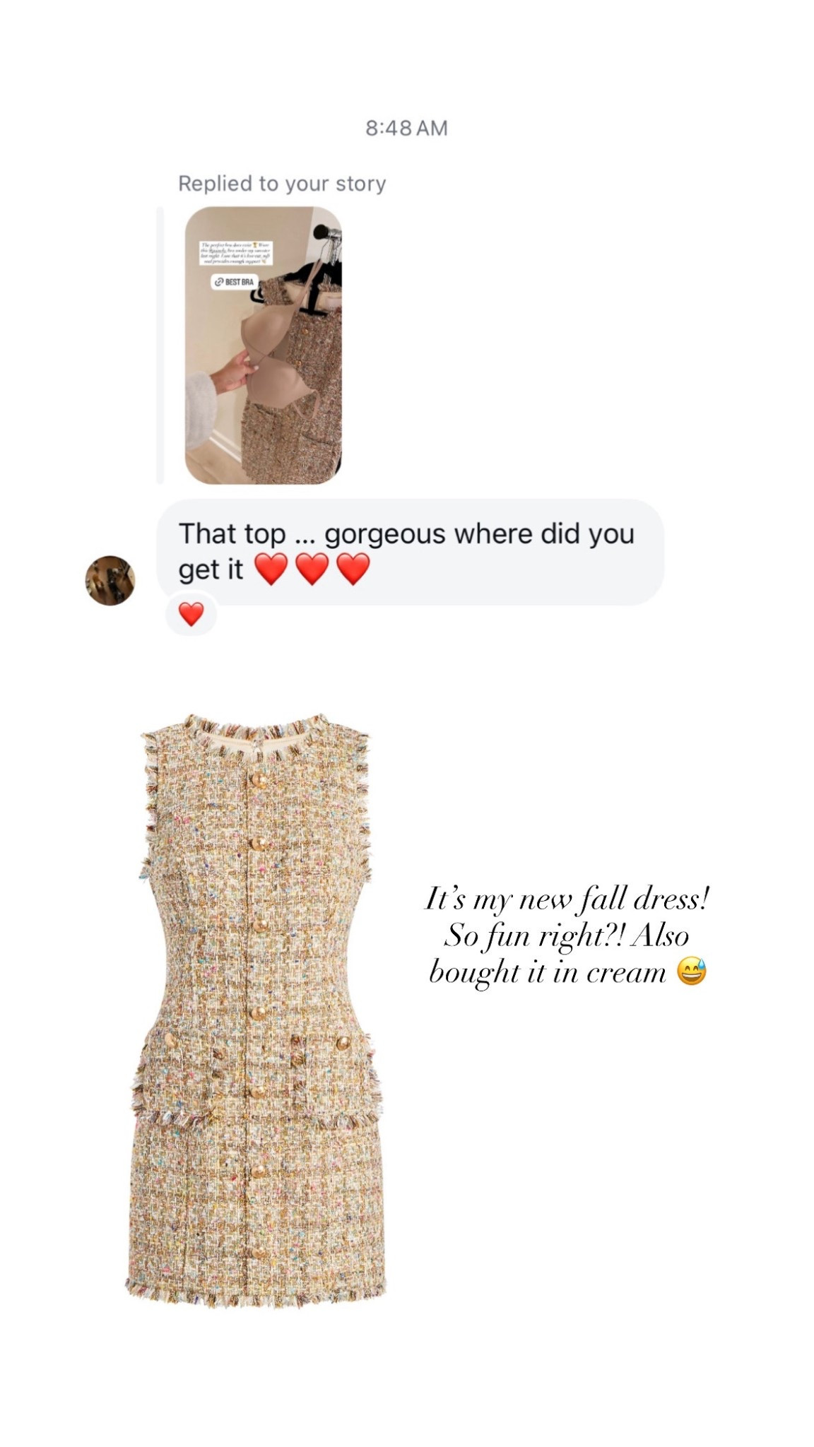 Fall dress, Chanel inspired, cocktail dress, holiday dress. 

#LTKStyleTip #LTKSeasonal #LTKParties