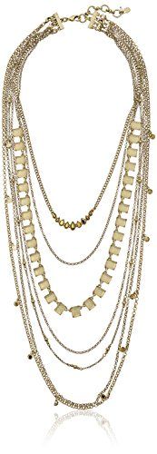 Lucky Brand Major Lucky Layer Gold Necklace, 20" + 2" Extender | Amazon (US)