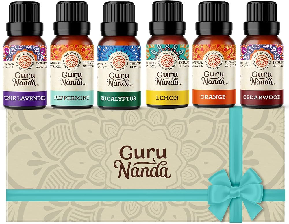 GuruNanda Essential Oils Set for Diffusers, 100% Pure, Aromatherapy, Massage, Skin Care, Candle a... | Amazon (US)