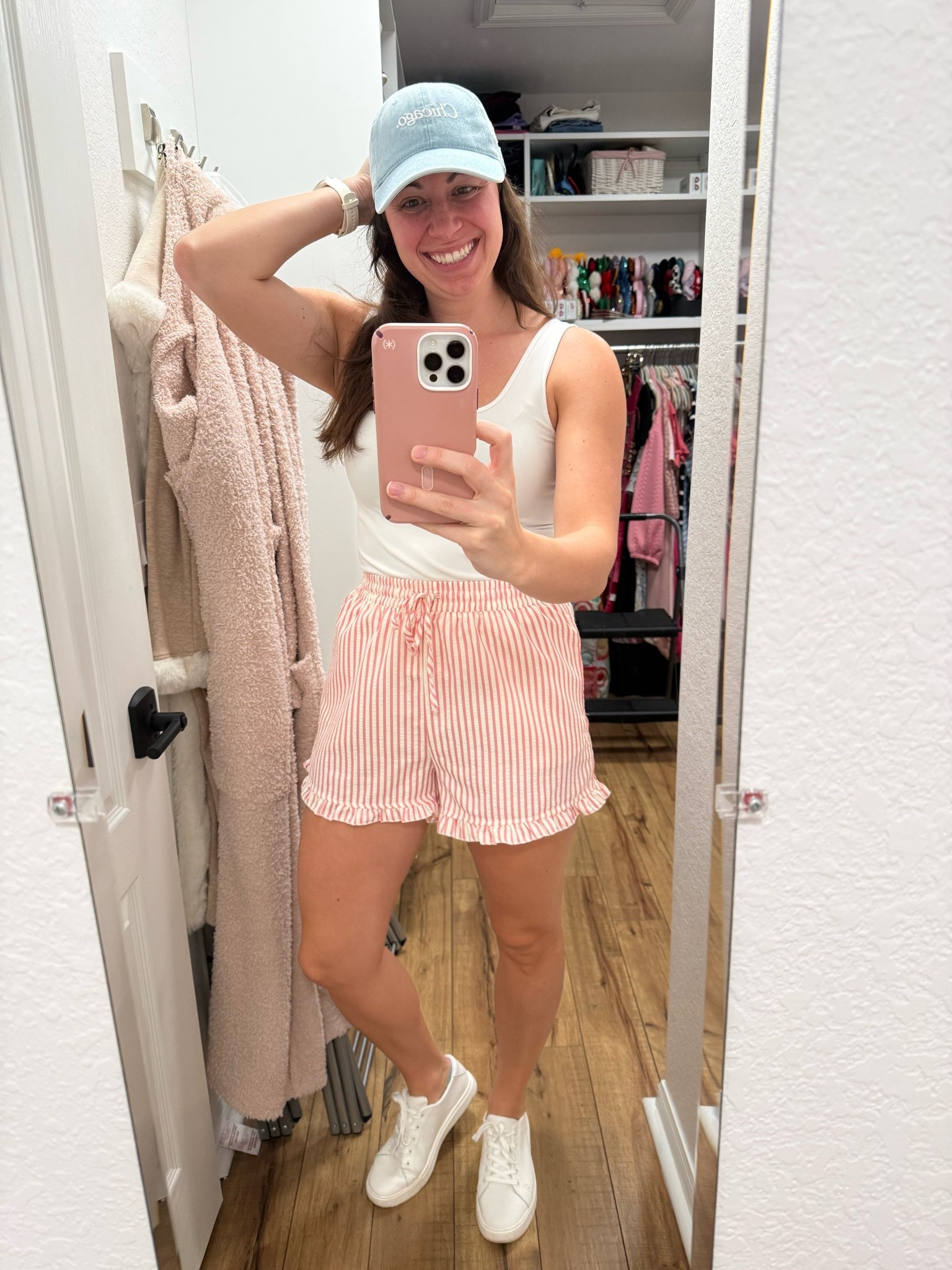 Today’s outfit: super cute light weight shorts, white sneakers, and my Alice and Wonder Chicago hat! Perfect for a casual day and running errands!

#LTKootd #LTKgrwm #LTKdayinmylife