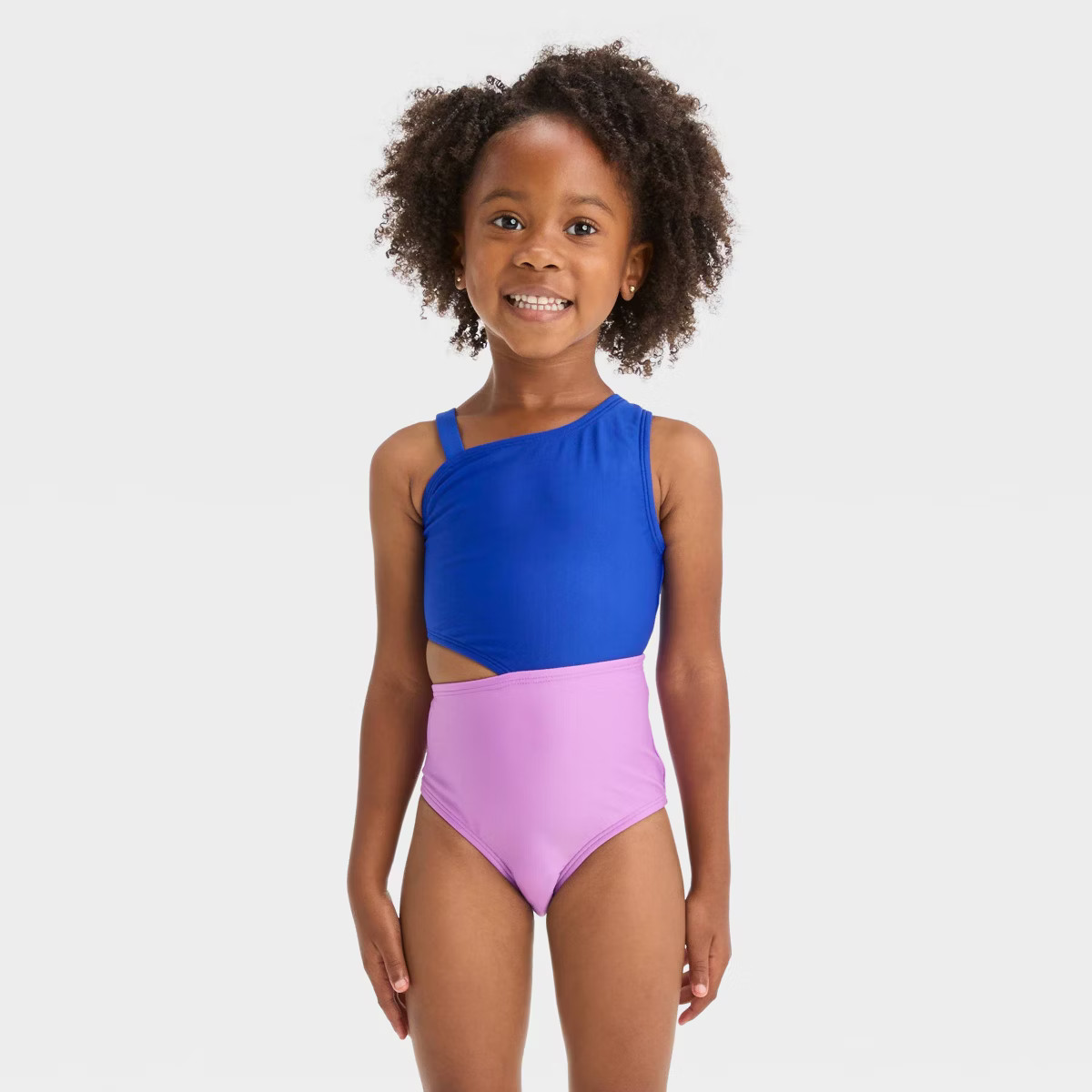 Toddler Girls' Colorblock One Piece Swimsuit - Cat & Jack™ | Target