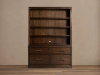 Tremont Modular 60” Bookcase in Midnight Java | Arhaus