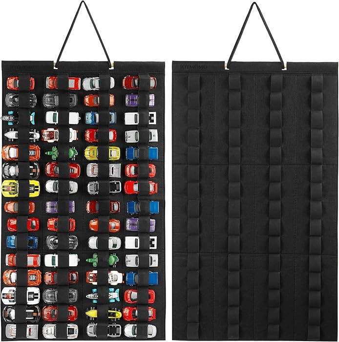 Hanging Storage Organizer for Toy Cars Felt Display Case Hold Up 60 Toy Cars (Without Accessories... | Amazon (US)