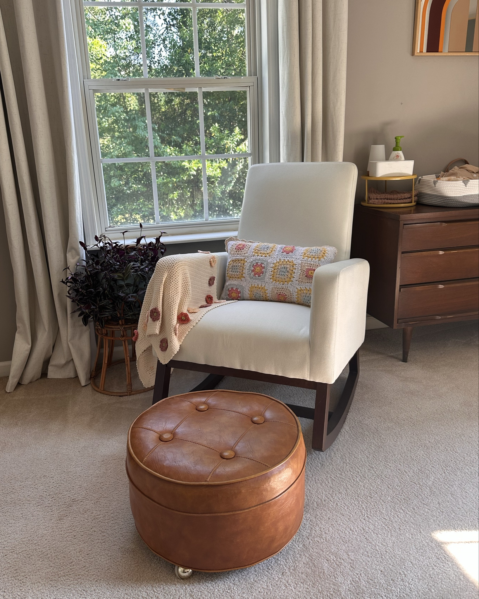 Got my rocker all set up before baby gets here and I’m loving it already! So soft and comfy and rocks like well!

I paired it with a vintage ottoman I already had, but there is an option to purchase with a matching ottoman!

Nursery, maternity, nursery essential, pregnancy

#LTKbump #LTKbaby #LTKhome