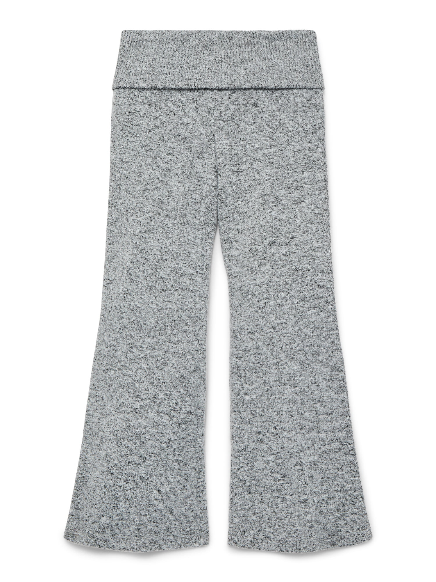 Weekend Academy Girls Cozy Foldover Waist Flare Pants, Sizes 4-18 - Walmart.com | Walmart (US)