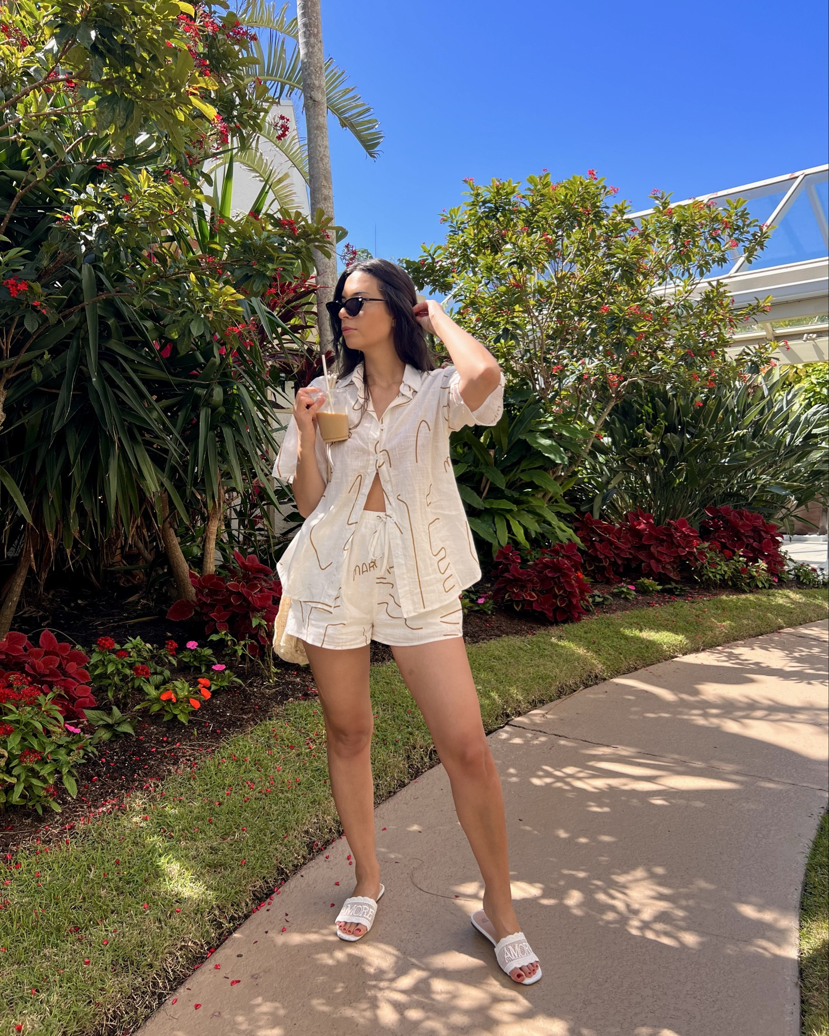 Beach ootd, sets, matching set, beach aesthetic, what to wear on vacation, vacation outfit idea, vacation ootd, casual vacation style 

Wearing set in size small 

#LTKTravel