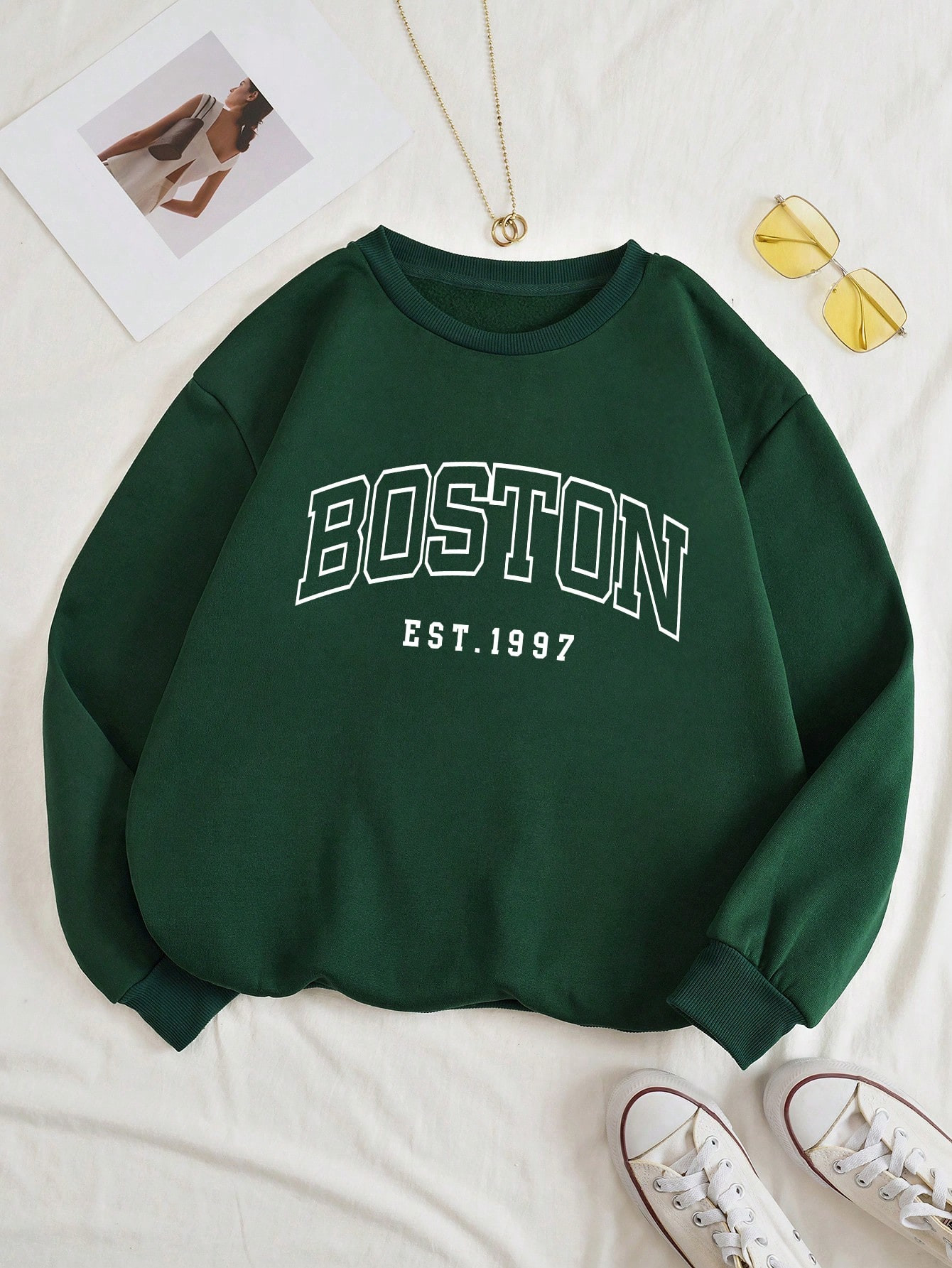 Letter Graphic Thermal Lined Sweatshirt | SHEIN