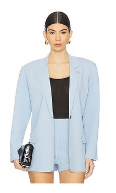Dodiee Reinforce Blazer in Light Blue from Revolve.com | Revolve Clothing (Global)