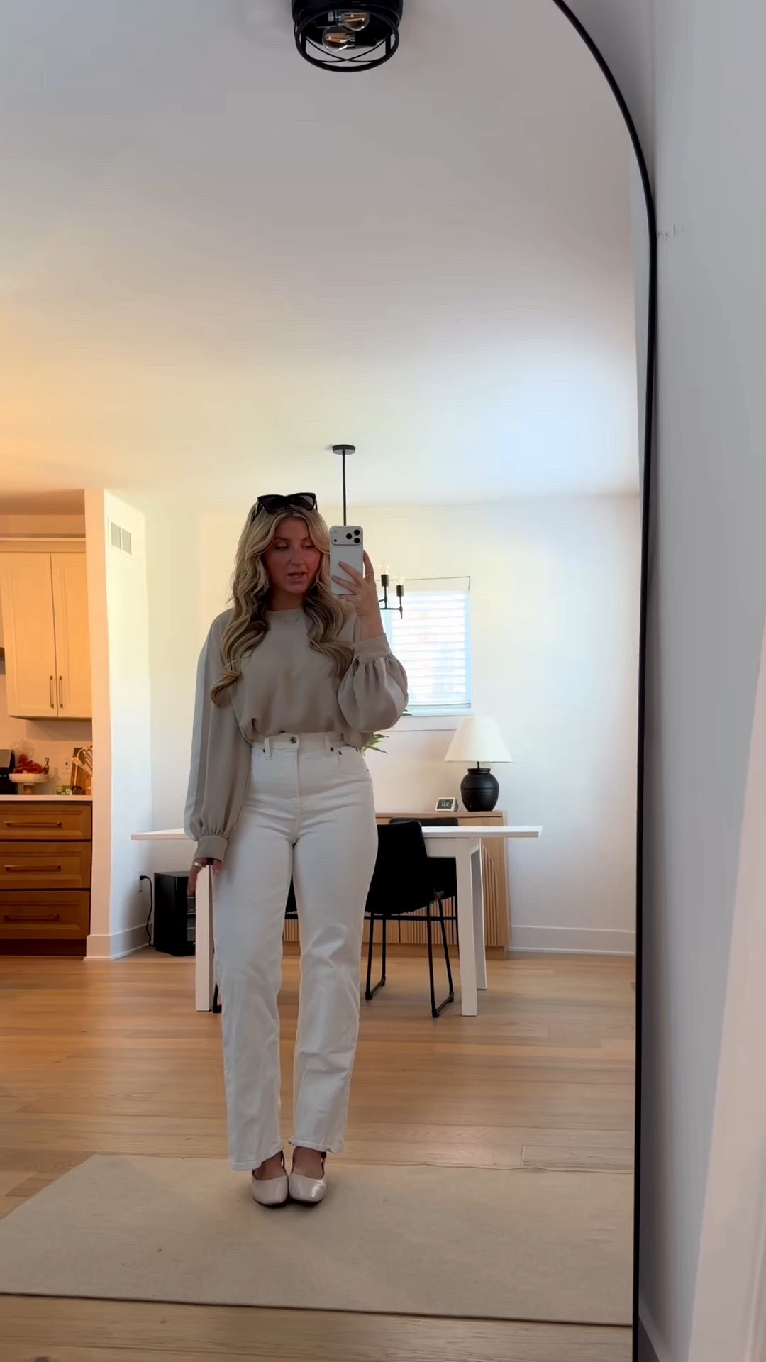 office outfit, work outfit, casual summer work outfit, office clothes, white denim, ballet flats, summer shoes

#LTKootd #LTKWorkwear #LTKSeasonal