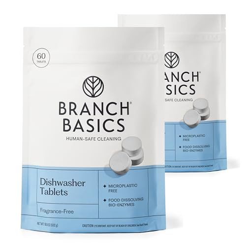 Branch Basics Dishwasher Tablets - 120 Ct | Plastic-Free Tablets | Amazon (US)