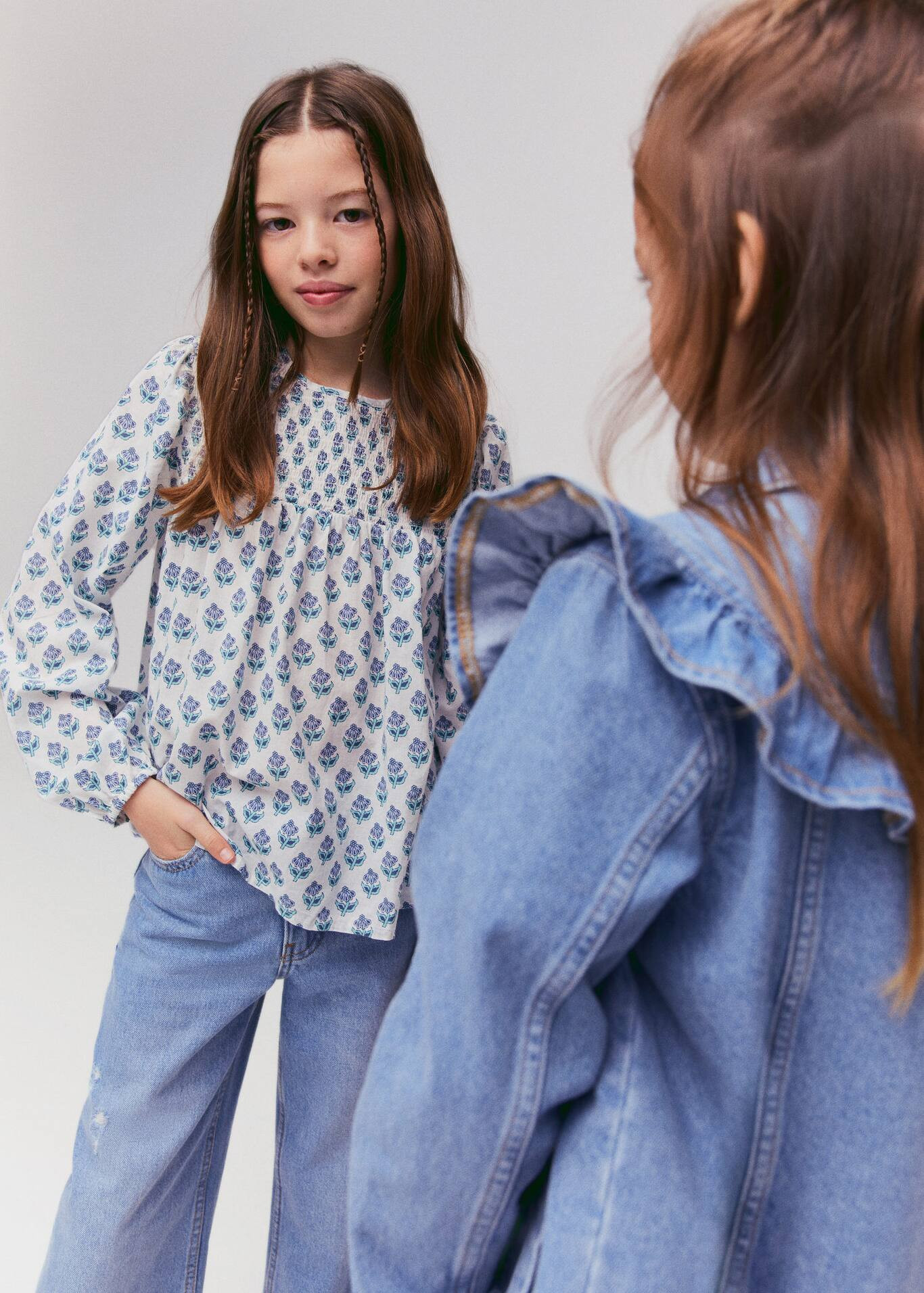 Floral print blouse -  Women | Mango USA | MANGO (US)