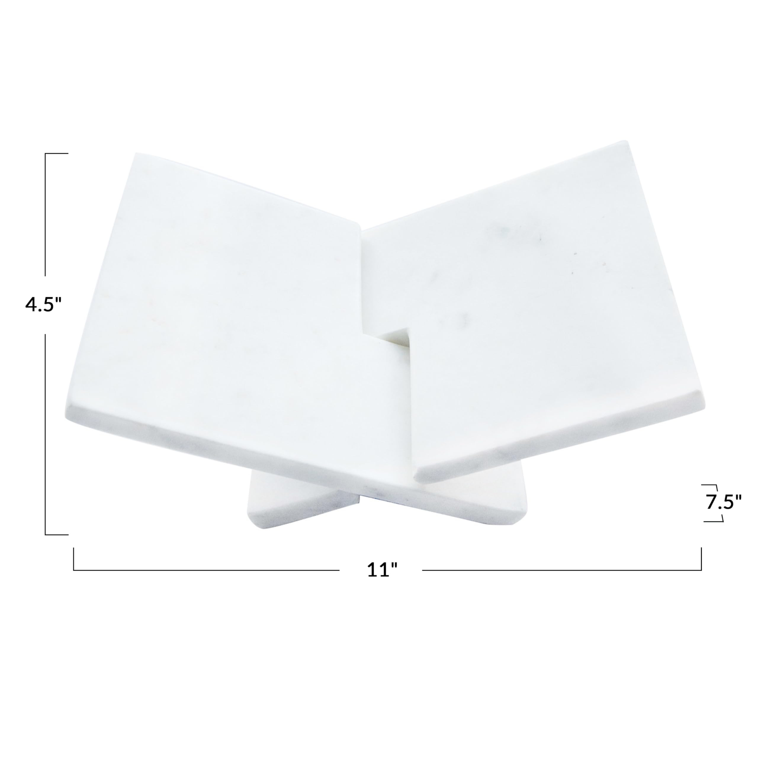 Bloomingville Decorative Marble Book Holder, White | Amazon (CA)