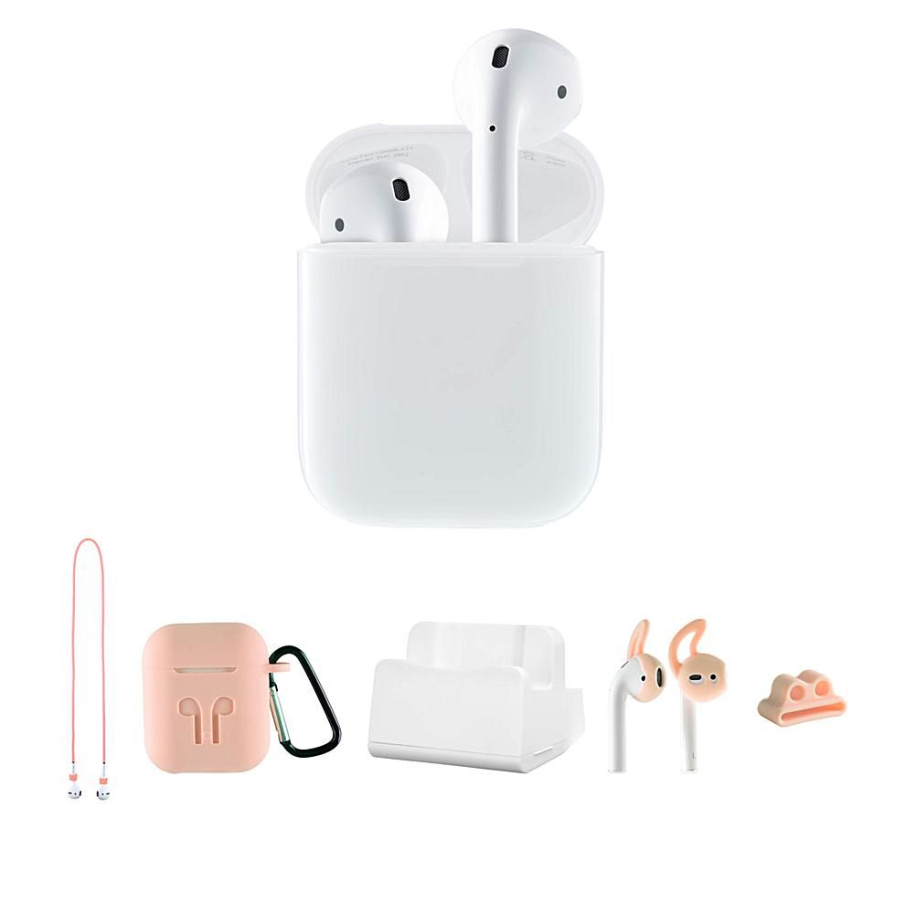 Apple AirPods 2nd Gen. Earbuds & Charging Case with Accessories | HSN