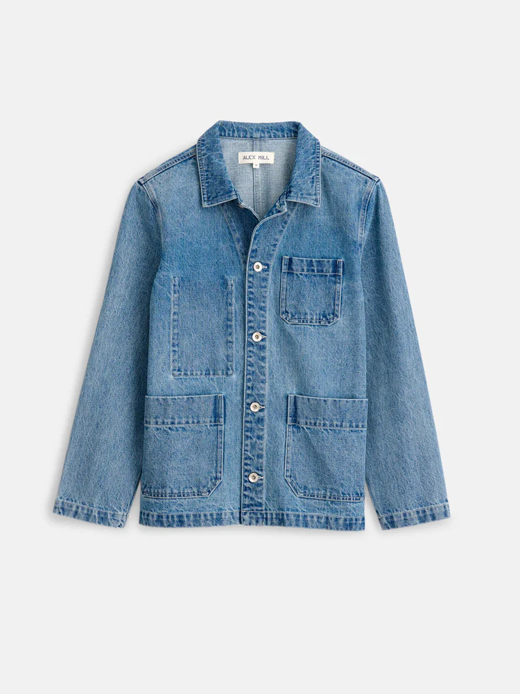 Britt Work Jacket in Denim | Alex Mill