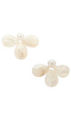 Lovers and Friends Corinne Earrings in Pearl from Revolve.com | Revolve Clothing (Global)
