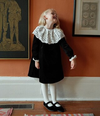 x Kristin Ellen Hockman Little Girls Velvet Long Sleeve Ellen Dress | Dillard's