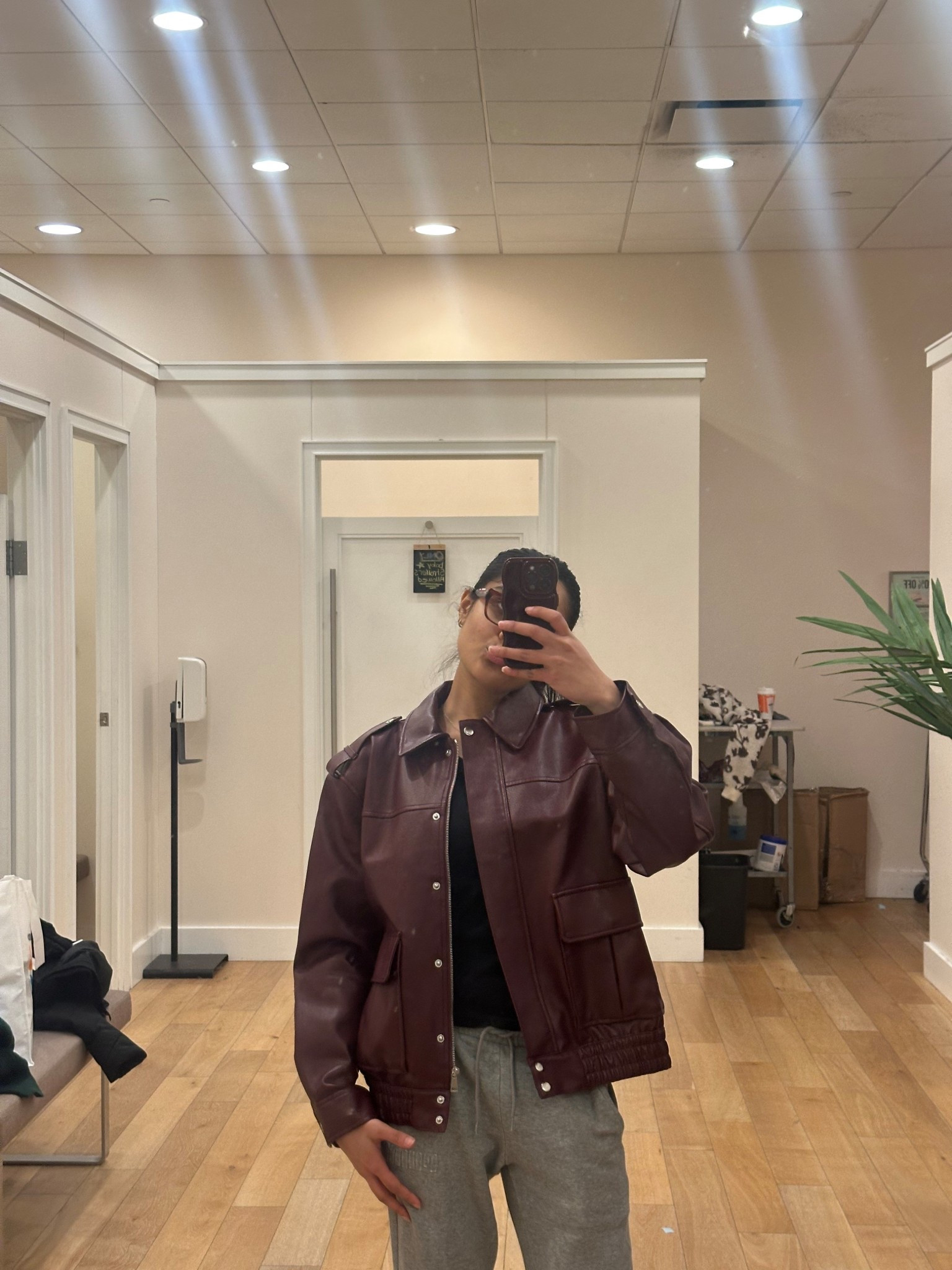 in maroon