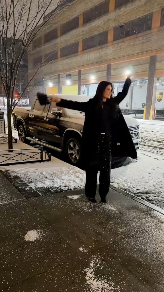 Snow day, but make it chic ❄️🖤 An all-black winter look with sparkly trousers, a long coat and my Dior slingbacks. Everything is linked!

#LTKootd #LTKSeasonal #LTKdayinmylife