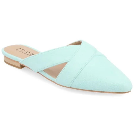 Journee Womens Giada Slip On Almond Toe Mules Flats | Walmart (US)