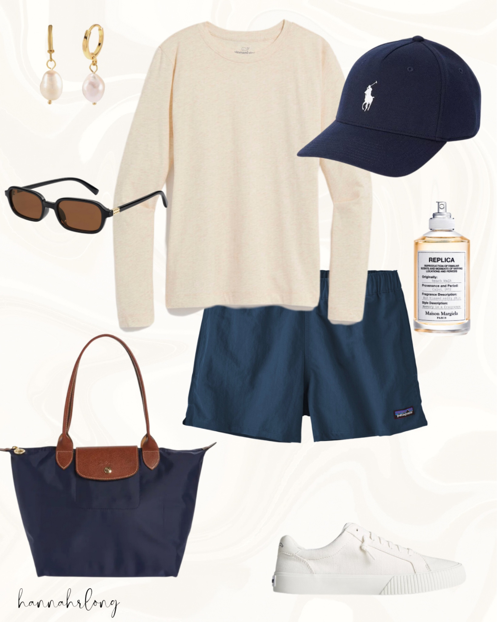 Spring break outfit. Coastal outfit. Longchamp tote. Coastal granddaughter. Preppy style. Patagonia shorts. Casual style  

#LTKSeasonal #LTKStyleTip