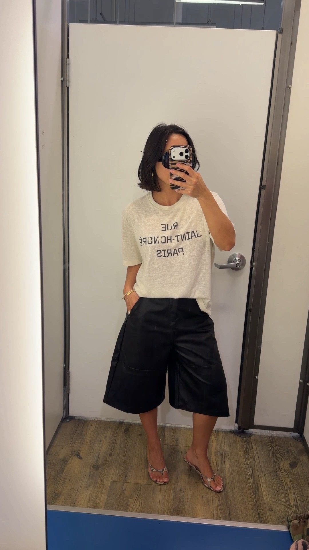Faux leather culottes from Old Navy