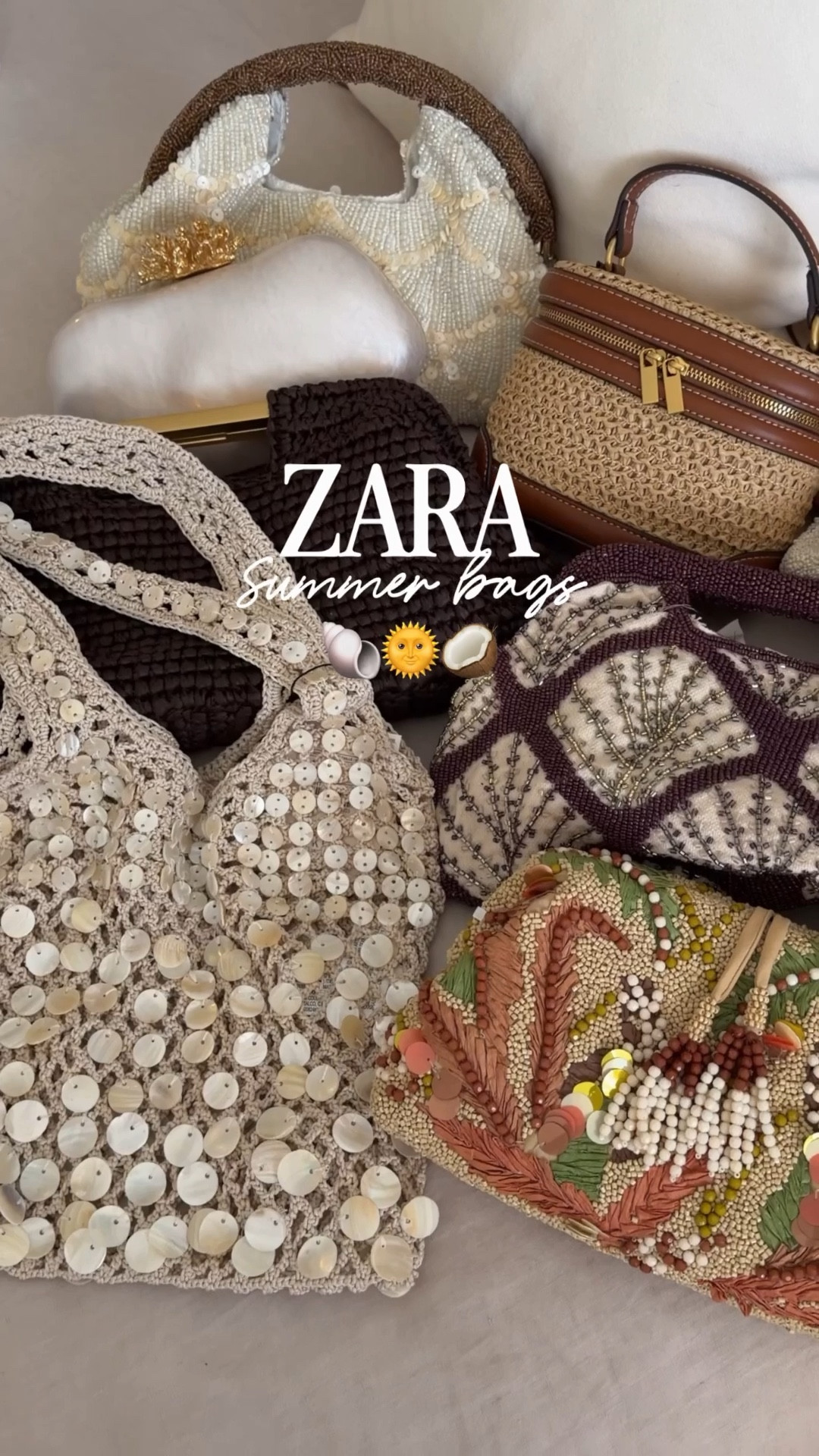 Zara summer bags 🤍🐚💫 their accessories are so good right now!! The perfect holiday bags 🌴

#LTKuk #LTKsummer #LTKbag