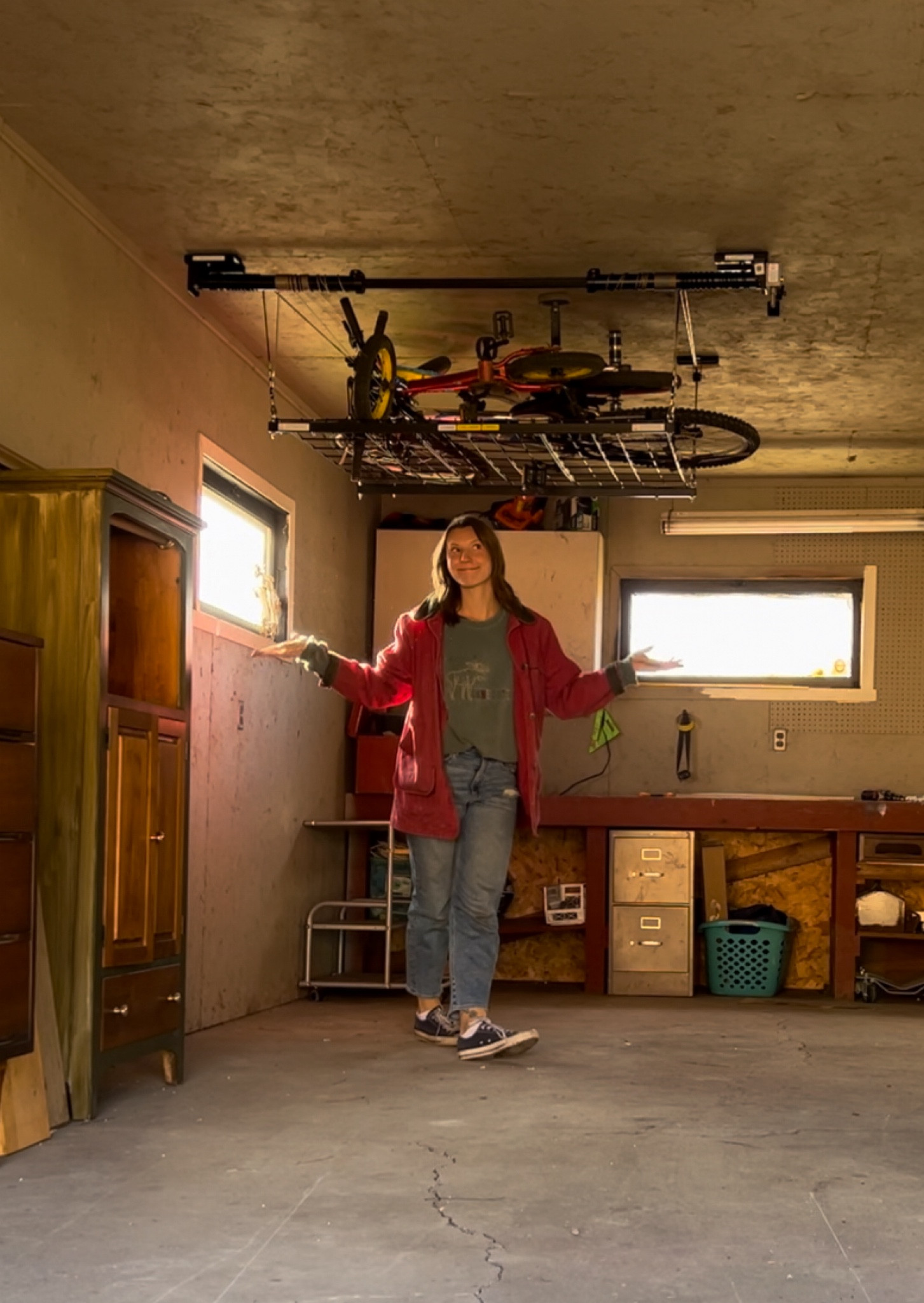 This garage storage left made a huge difference in decluttering my garage! Would also be an awesome gift for your dad or husband! 

#LTKGiftGuide #LTKHome #LTKCyberWeek